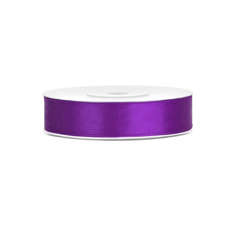 Ruban Rubans tissu - violet - 12mm/25m