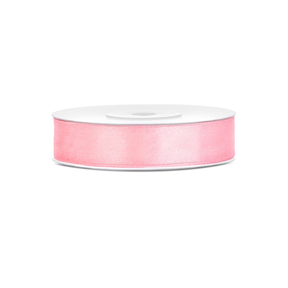 Ruban Rubans tissu - rose clair - 12mm/25m
