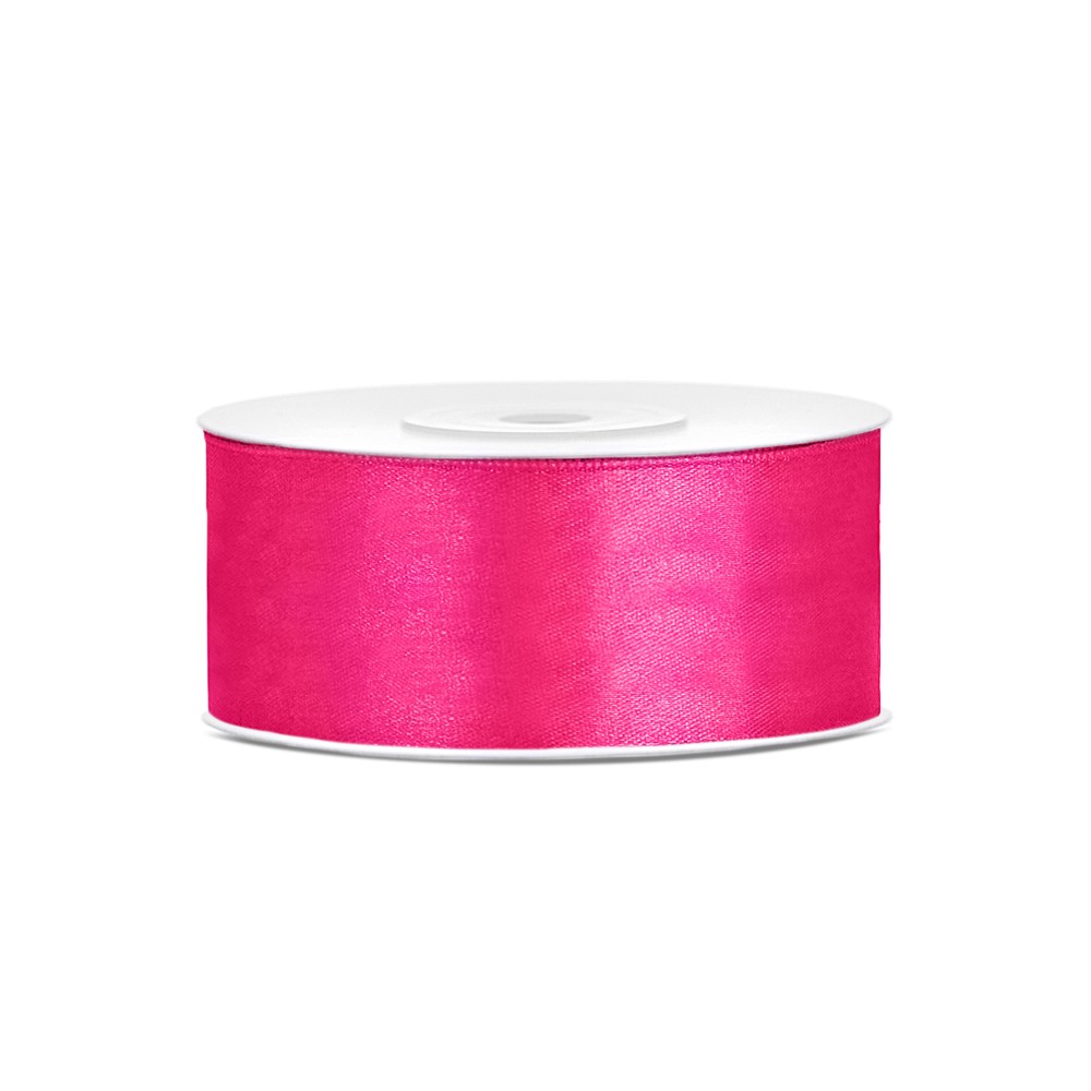 Ruban Rubans tissu - rose profond - 25mm/25m