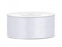 Ruban voile bord Rubans tissu - blanc - 25mm/25m
