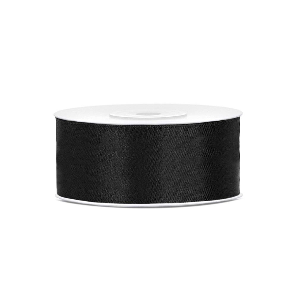 Ruban Rubans tissué - noir - 25mm/25m