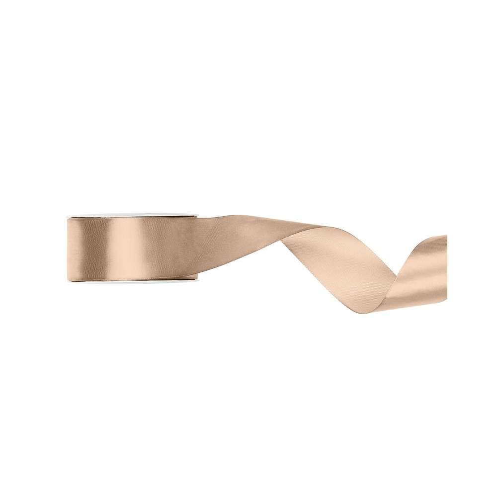 Ruban de Rubans tissu - pêche - 25mm/25m