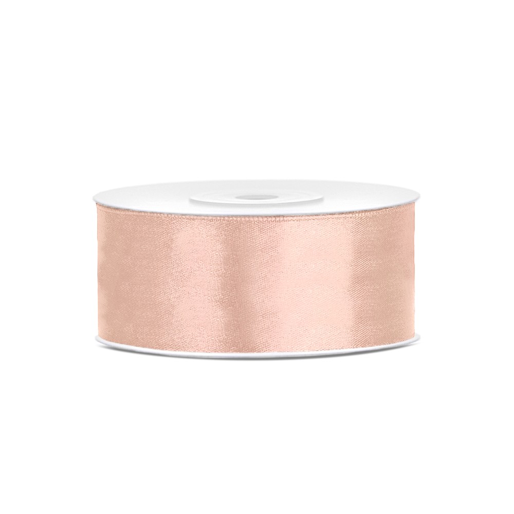 Ruban de Rubans tissu - pêche clair - 25mm/25m
