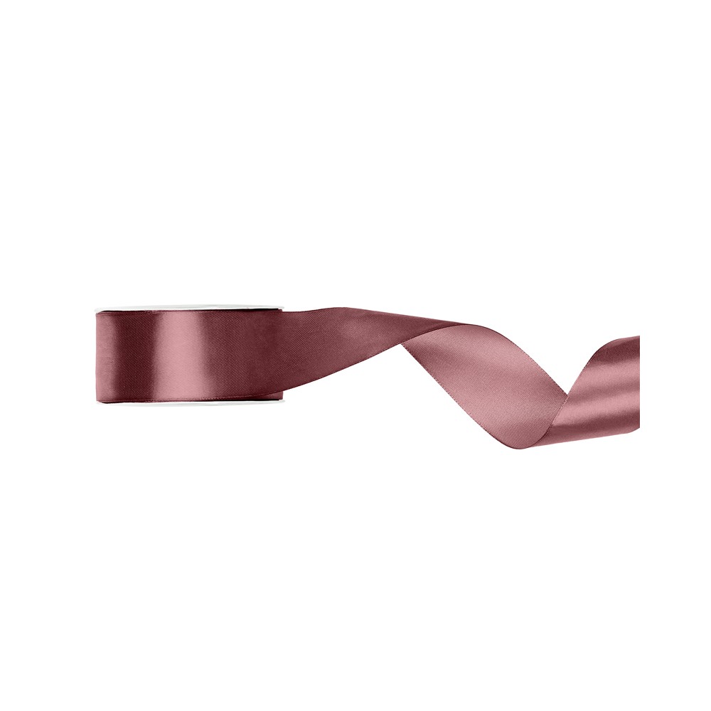 Ruban de Rubans tissu - rose foncé - 25mm/25m