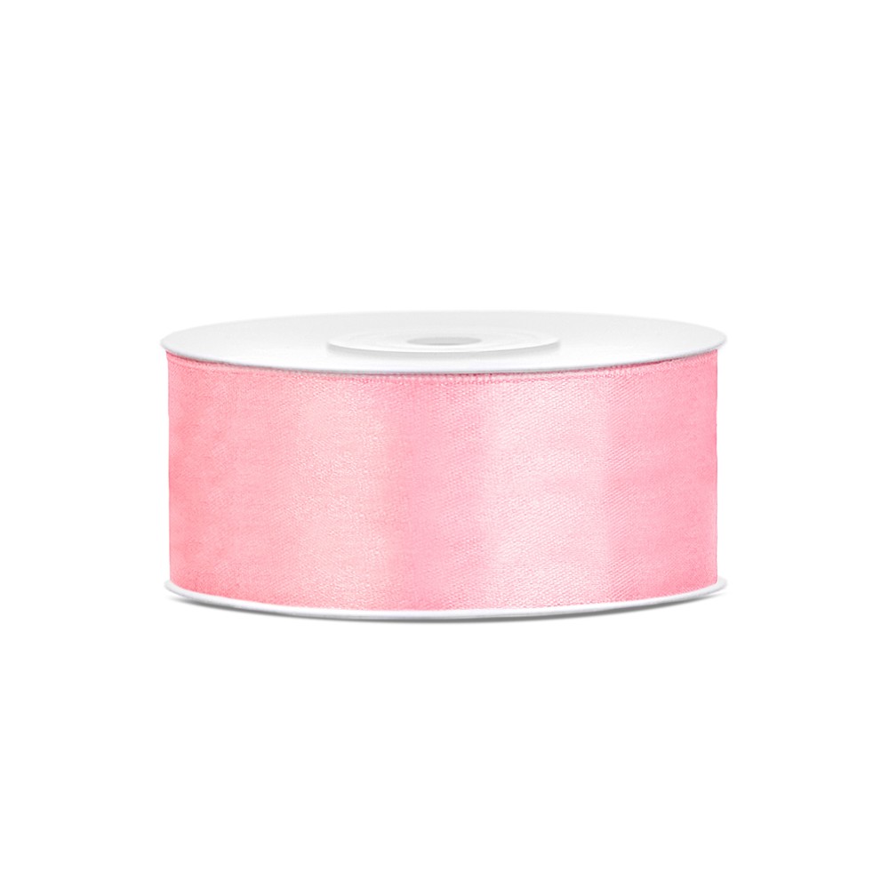 Ruban Rubans tissu - rose clair - 25mm/25m