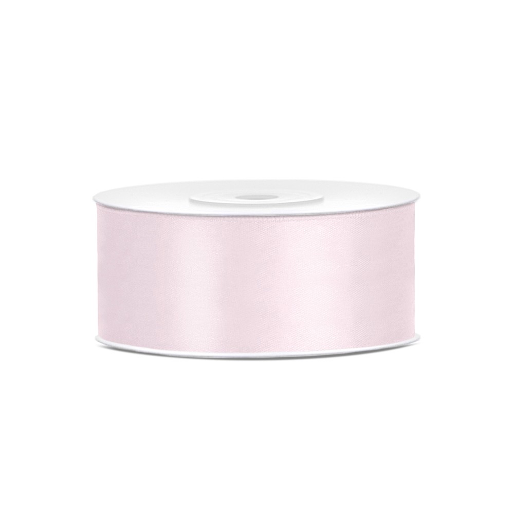 Ruban Rubans tissu - rose poudré clair - 25mm/25m