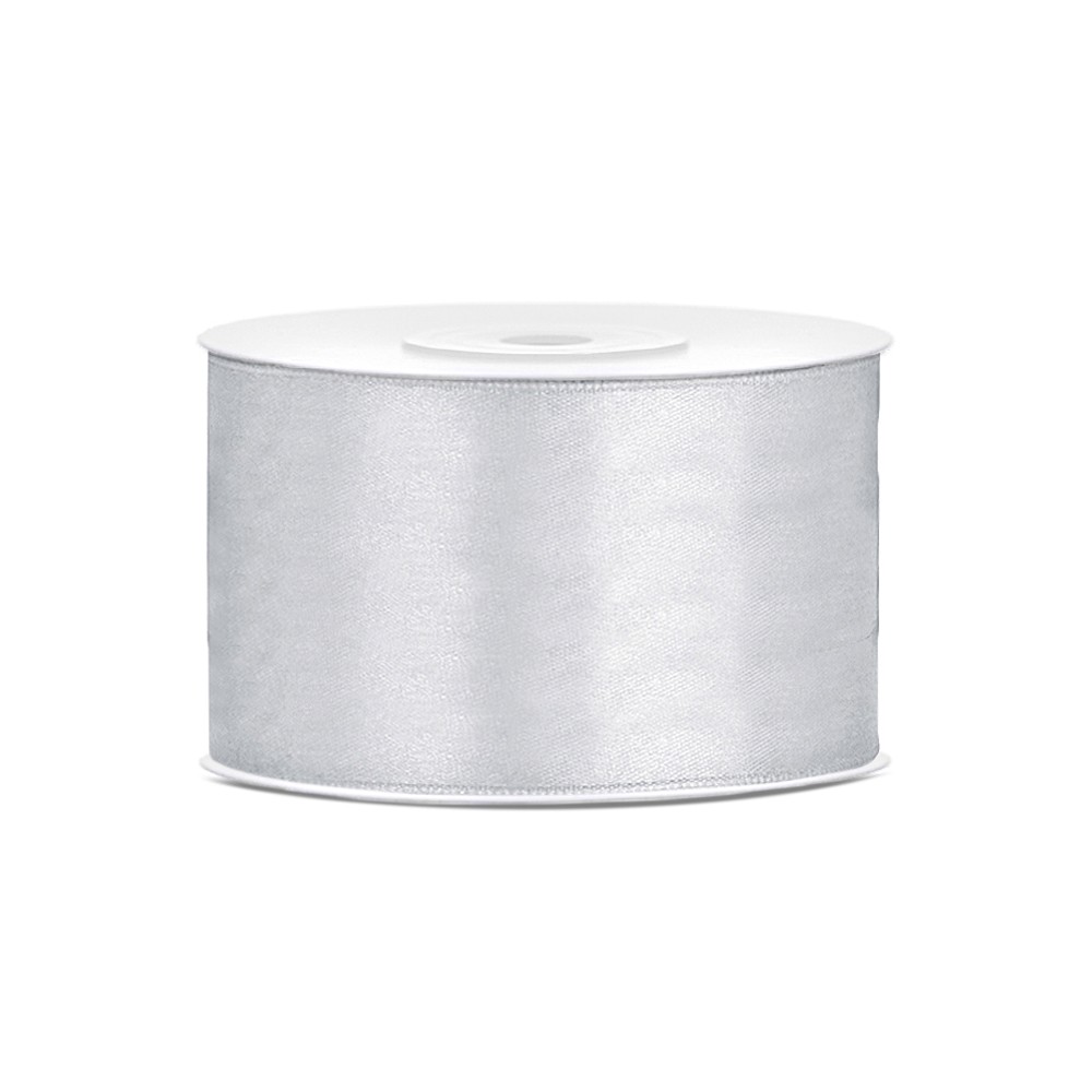 Ruban Rubans tissu - argent - 38mm/25m