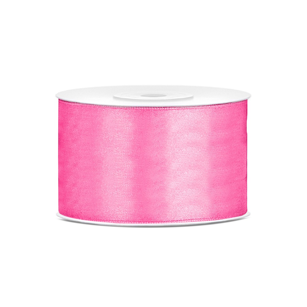 Ruban voile bord Rubans tissu - rose - 38mm/25m