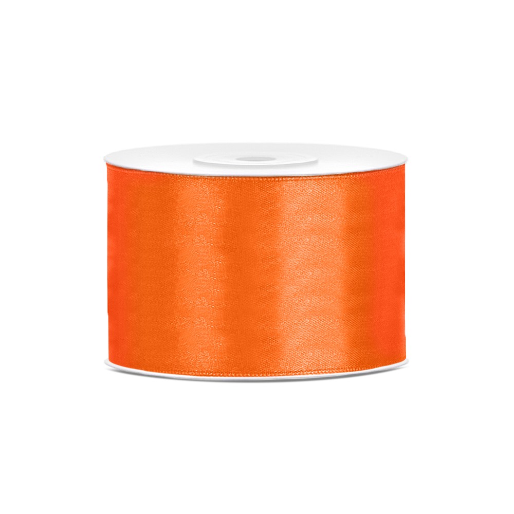 Ruban Rubans tissu - orange - 50mm/25m
