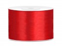 Ruban Rubans tissu - rouge - 50mm/25m