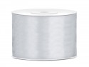 Ruban Rubans tissu - argent - 50mm/25m