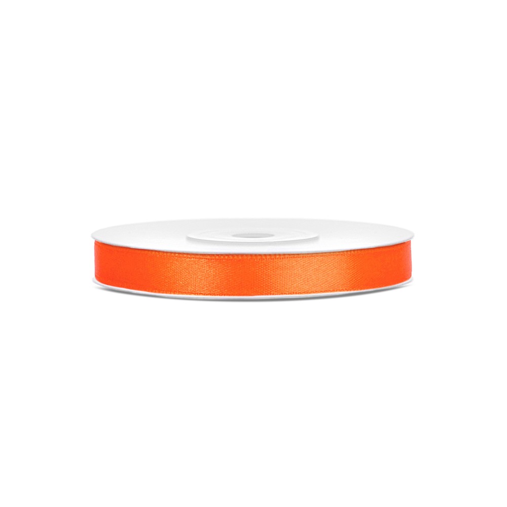 Ruban voile bord Rubans tissu - orange - 6mm/25m