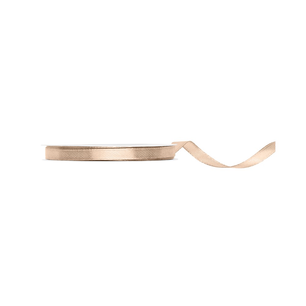 Ruban de Rubans tissu - pêche - 6mm/25m