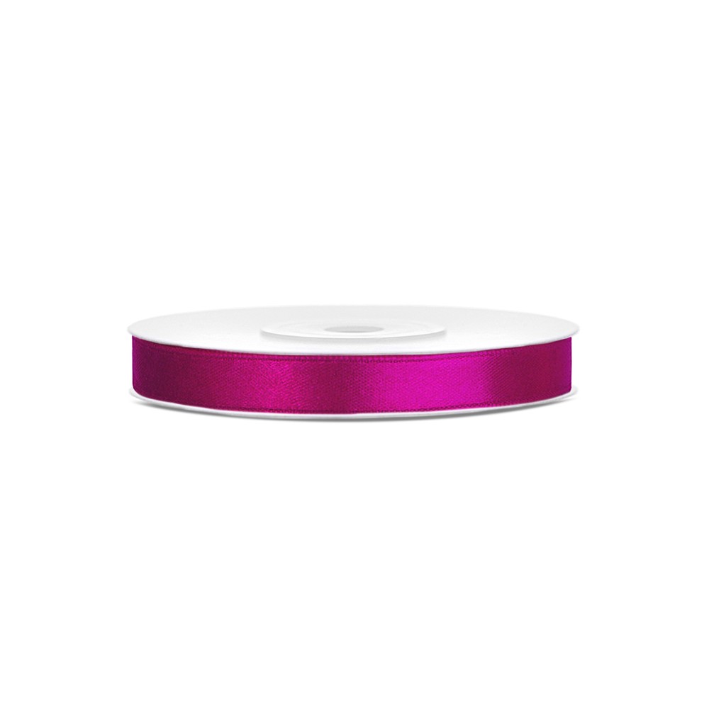 Ruban voile bord Rubans tissu - fuchsia - 6mm/25m