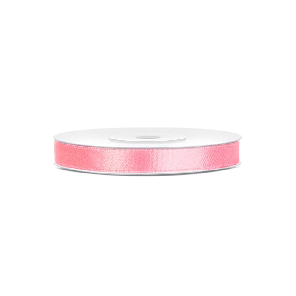 Ruban voile bord Rubans tissu - rose clair - 6mm/25m