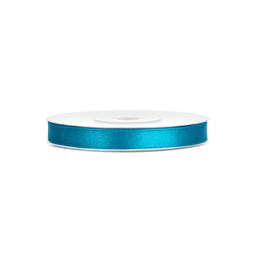 Ruban voile bord Rubans tissu - turquoise - 6mm/25m