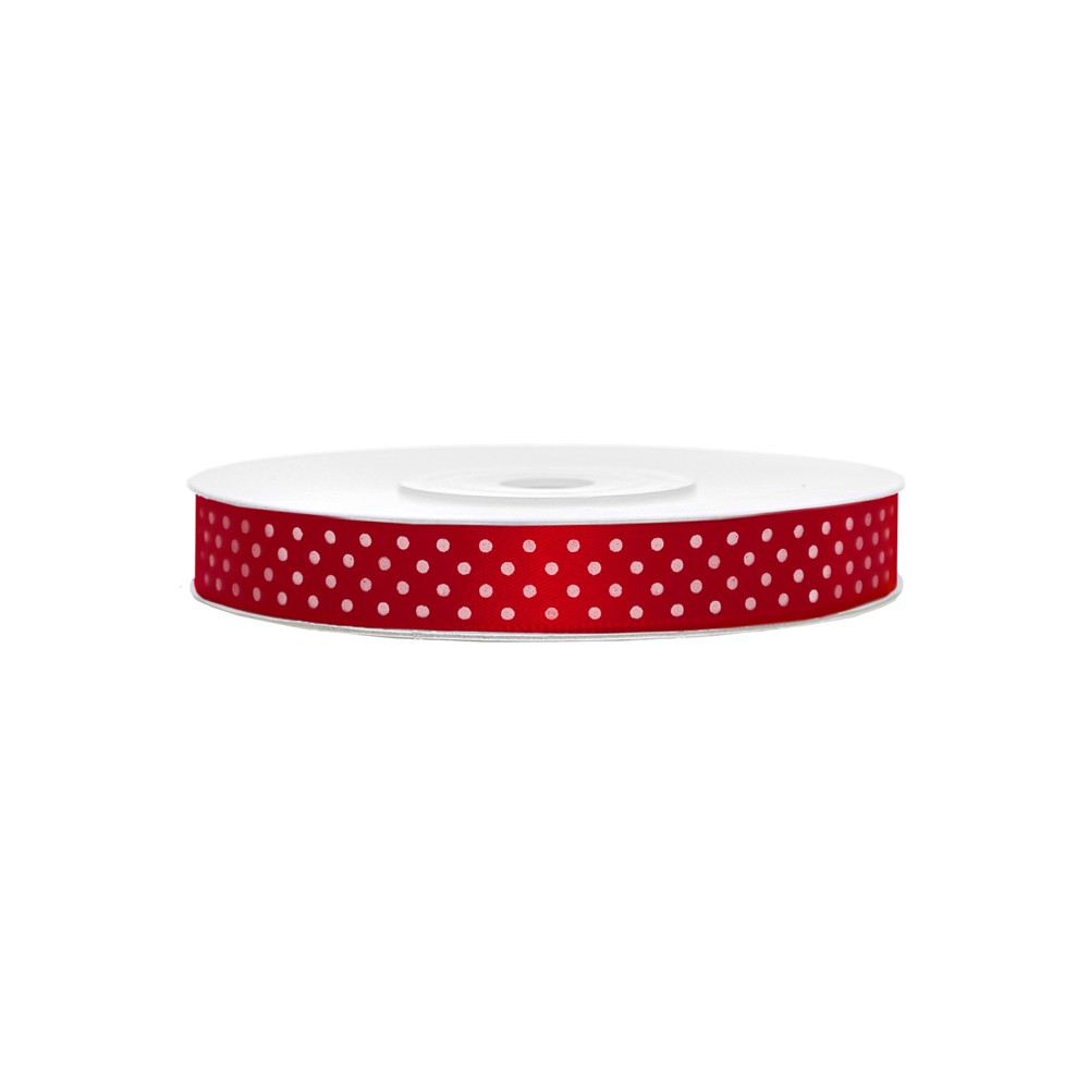 Ruban de Rubans tissu - rouge - 12mm/25m