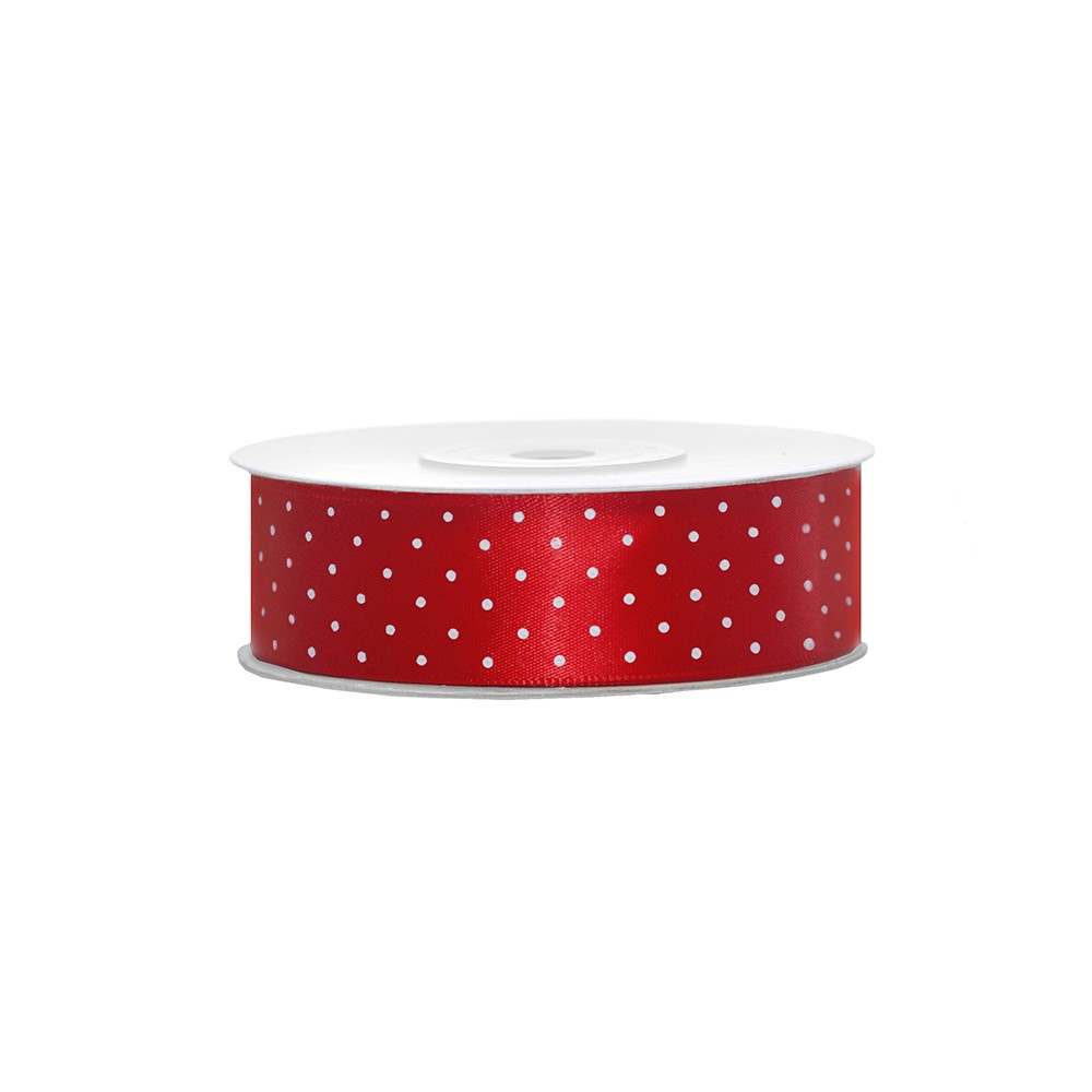 Ruban de Rubans tissu - rouge - 25mm/25m