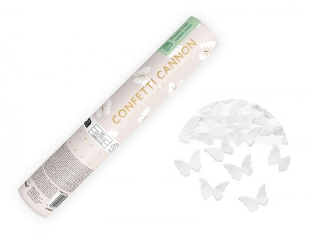 Tube à papillons blancs