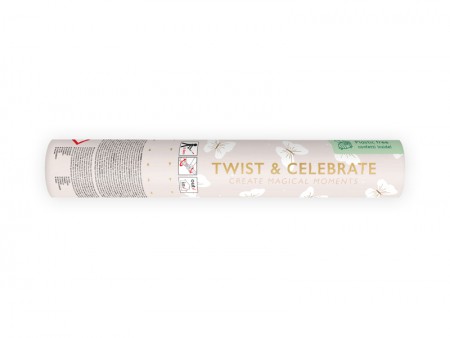 Tube à papillons blancs