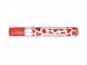 Canon à confettis avec coeurs - rouge - 40cm