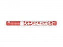 Canon à confettis avec coeurs - rouge - 60cm