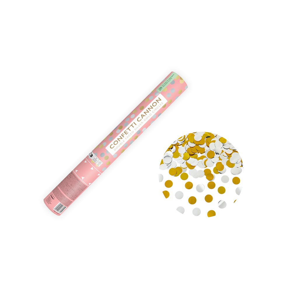 Canon à confettis avec cercles - 40cm