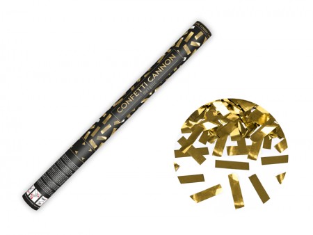 Canon à confettis - or - 60cm