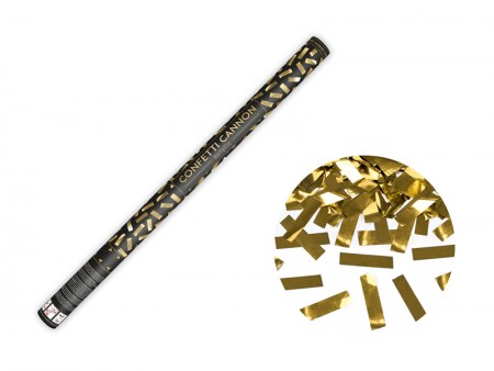 Canon à confettis - or - 80cm