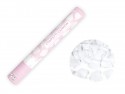 Canon à confettis avec pétales de rose - blanc - 40cm
