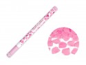 Canon à confettis avec pétales de rose - rose - 80cm