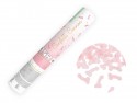 Tube avec confettis pénis - rose clair - 20cm