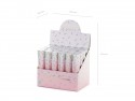 Tube avec confettis pénis - rose clair - 20cm