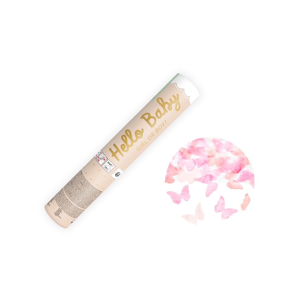 Tube Fille à papillons roses