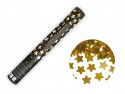 Canon à confettis avec étoiles - or - 40cm