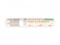 Tube à étoiles et confettis - chat