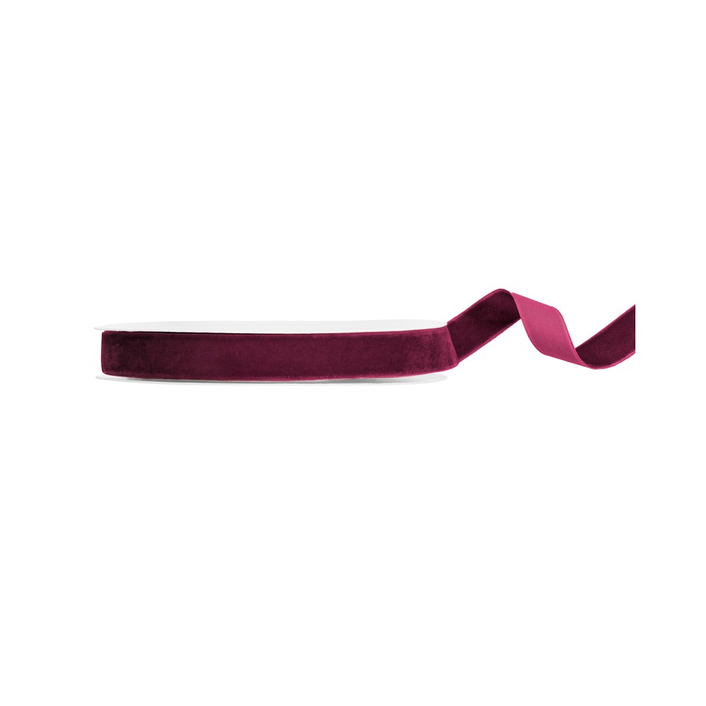 Ruban velours - violet - 15mm/10m