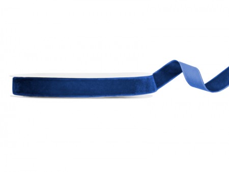 Ruban velours - bleu marine...