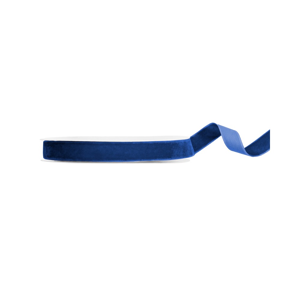 Ruban velours - bleu marine - 15mm/10m