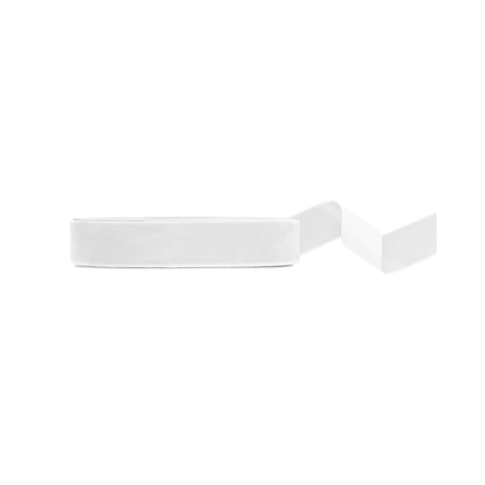 Ruban velours - blanc - 25mm/10m