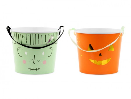 2 Seaux a bonbons d'Halloween