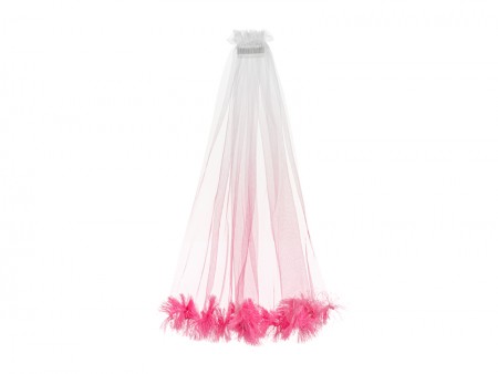 Voile à franges - rose