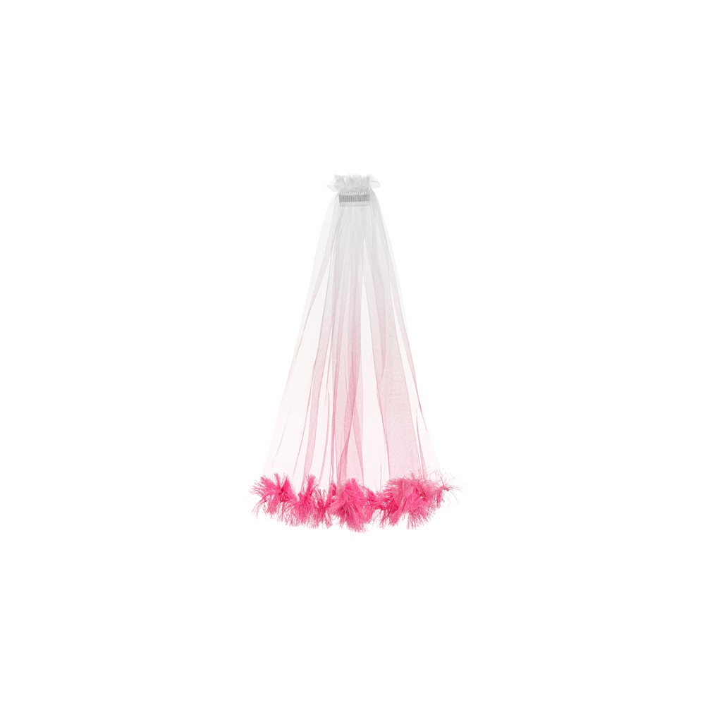 Voile à franges - rose