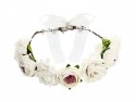 couronne de fleurs - blanc