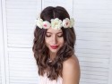 couronne de fleurs - blanc