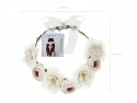 couronne de fleurs - blanc