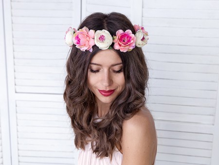 couronne de fleurs