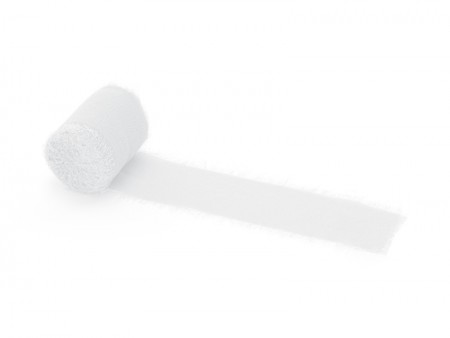 3 Ruban mousseline - blanc...