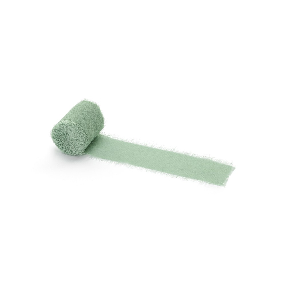 3 Ruban mousseline - c clair - 40mm/5m