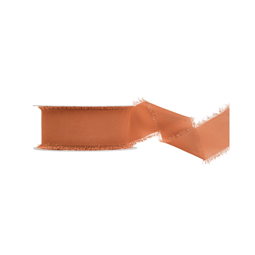 Ruban de chiffon - cuivré - 40mm/10m
